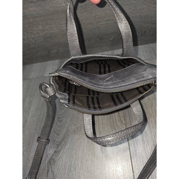 FRYE Mini Melissa Leather Crossbody Shopper Amethyst Bag B000440 - Picture 9 of 11